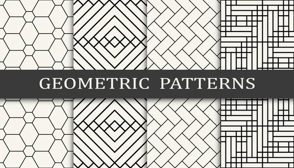 Geometrischer Nahtloser Druck Des Hintergrundmusters — Stockvektor