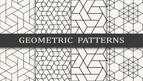 Geometrischer Nahtloser Druck Des Hintergrundmusters — Stockvektor