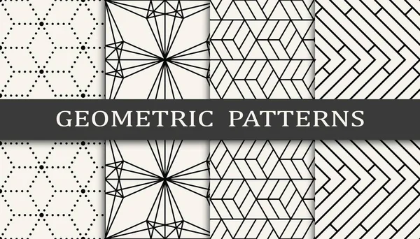 Geometrischer Nahtloser Druck Des Hintergrundmusters — Stockvektor