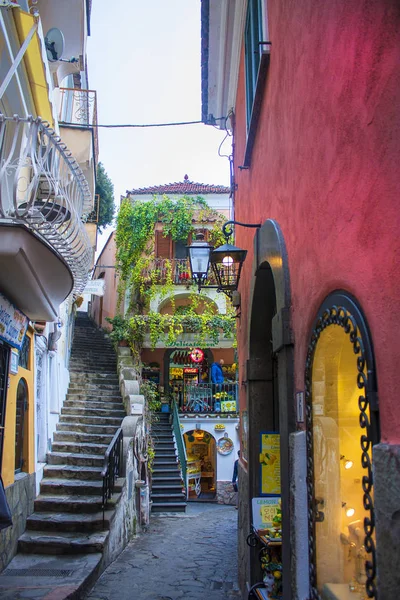 Positano Italia Marzo 2018 Pintoresca Calle Positano Italia — Foto de Stock