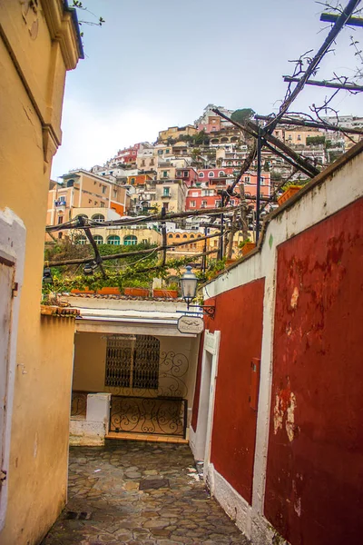 Positano Italia Marzo 2018 Pintoresca Calle Positano Italia —  Fotos de Stock