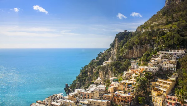 Positano Itália Março 2018 Paisagens Montanhosas Costa Amalfi — Fotografia de Stock