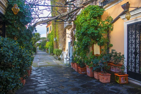 Sorrento Itália Março 2018 Acolhedor Pátio Italiano Sorrento — Fotografia de Stock