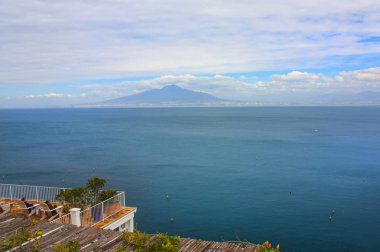Sorrento gözlem güverteden Vesuvius görünümünü