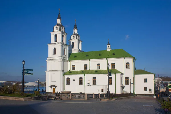 Minsk Listopadu 2017 Katedrála Svatého Ducha Hlavní Pravoslavné Církve Běloruska — Stock fotografie