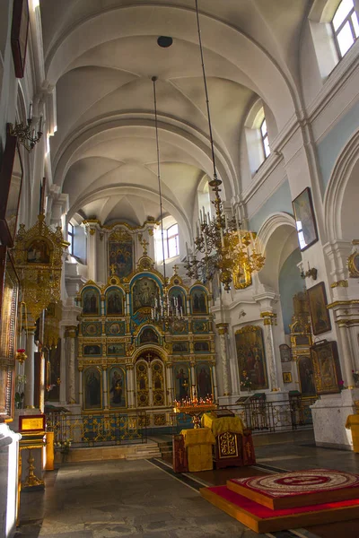 Minsk November 2017 Interiören Domkyrkan Helige Ande Den Största Ortodoxa — Stockfoto