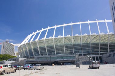 Kiev, Ukrayna - 11 Haziran 2018: Olimpiyat Stadı (Milli Güvenlik Olimpiysky) - Euro-2012 Futbol Şampiyonası Kiev ana Stadyumu