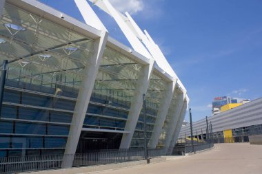 Kiev, Ukrayna - 11 Haziran 2018: Olimpiyat Stadı (Milli Güvenlik Olimpiysky) - Euro-2012 Futbol Şampiyonası Kiev ana Stadyumu