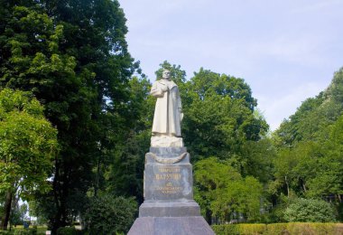 Kiev, Ukrayna - 11 Haziran 2018: Nikolay Vatutin Mariinsky Park Kiev, Ukrayna anıt