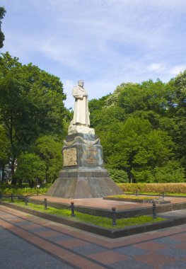 Kiev, Ukrayna - 11 Haziran 2018: Nikolay Vatutin Mariinsky Park Kiev, Ukrayna anıt