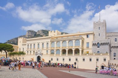 Monaco - 22 Haziran 2018: Monaco prensin sarayda