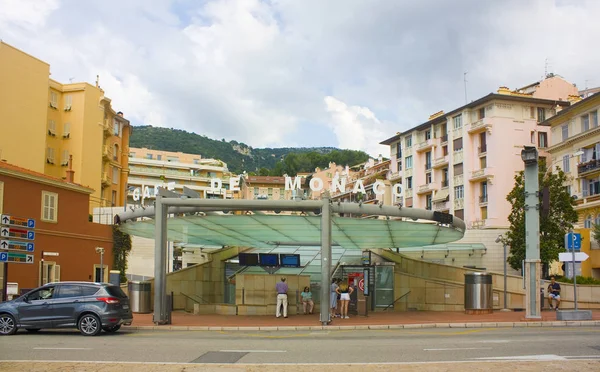 Монако Кондамін Червня 2018 Залізничного Вокзалу Монако — стокове фото