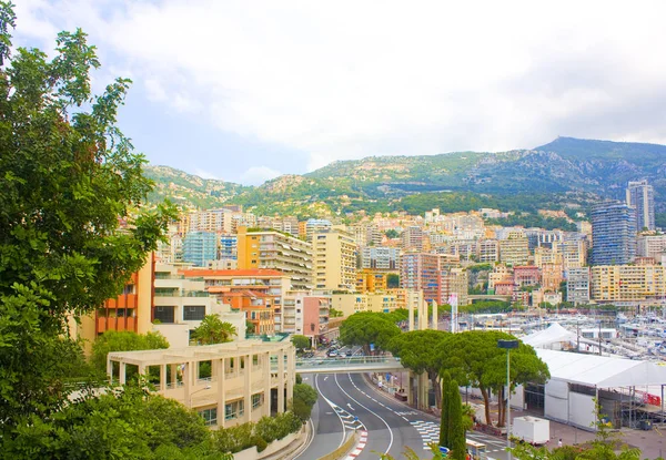 Μονακό Ιουνίου 2018 Cityscape Της Condamine Μονακό Μονακό Πριγκιπάτο Του — Φωτογραφία Αρχείου