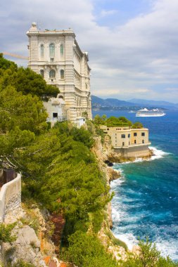 Monaco, Monaco-Ville - 22 Haziran 2018: Monaco Oceanographic müzesinde