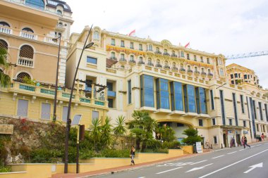 Monaco, Monte-Carlo - 22 Haziran 2018: Konakları ve buldings Monaco
