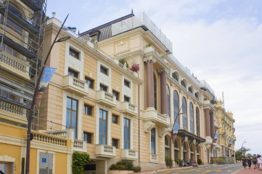 Monaco, Monte-Carlo - 22 Haziran 2018: Konakları ve buldings Monaco