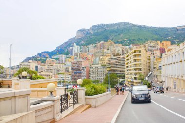 Monaco, Monte-Carlo - 22 Haziran 2018: Monaco, Cityscape