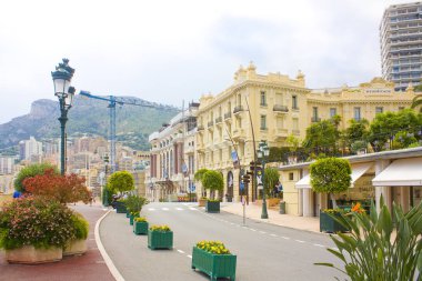 Monaco, Monte-Carlo - 22 Haziran 2018: Monaco, Cityscape