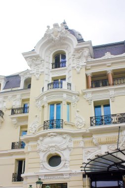 Monaco, Monte-Carlo - 22 Haziran 2018: Hotel de Paris Monako parçası