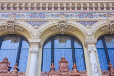Monaco, Monte-Carlo - 22 Haziran 2018: Opera Monte-Carlo, Monaco, parça