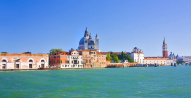 Venice, İtalya - 13 Ekim 2017: Santa Maria Della Salute Venedik, Cathedral