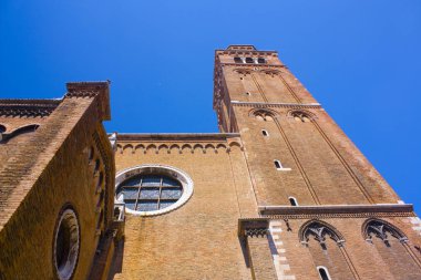Venice, İtalya - 13 Ekim 2017: Cathedral of Santa Maria Gloriosa dei Frari: Venedik