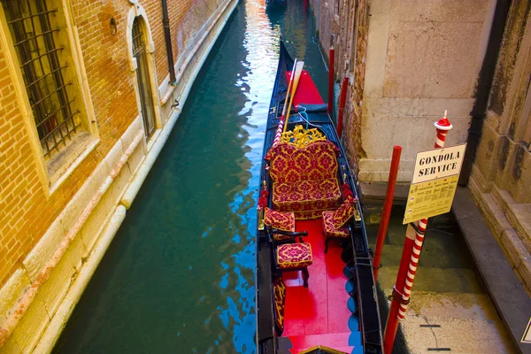 Venecia Italia Octubre 2017 Vista Primer Plano Góndola Venecia — Foto de Stock