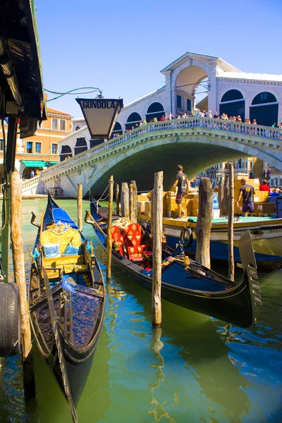 Venice Italy June 2016 Beautiful View Famous Canal Grande Rialto — Stock Photo, Image