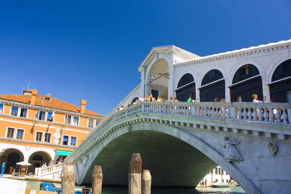 Venice Italy June 2016 Beautiful View Famous Canal Grande Rialto — Stock Photo, Image