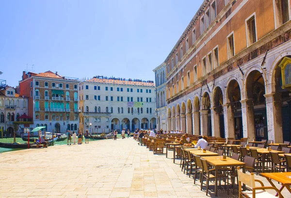 Venecia Italia Junio 2016 Plaza Típica Campo Con Edificios Típicos — Foto de Stock