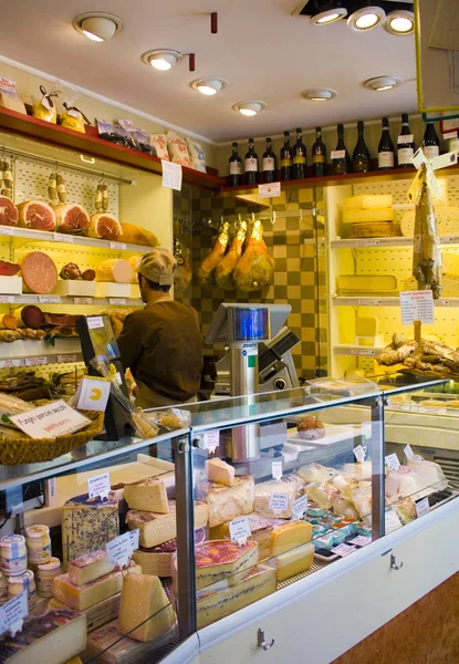 Venedig Italien Oktober 2017 Käse Einem Geschäft Italien — Stockfoto
