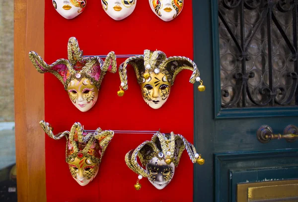 Venecia Italia Octubre 2017 Máscaras Carnaval Venecianas Escaparate Venecia —  Fotos de Stock