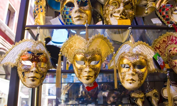 Venice Italië Oktober 2017 Venetiaanse Carnaval Maskers Toon Zaak Venetië — Stockfoto