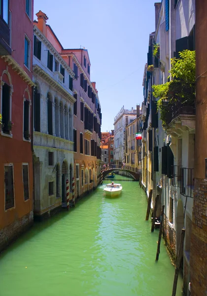 Venedig Italien Oktober 2017 Wunderschöne Romantische Venezianische Stadtlandschaft Mit Anal — Stockfoto