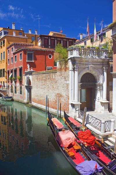 Венеция Италия Октября 2017 Года Прекрасный Романтический Венецианский Городской Пейзаж — стоковое фото