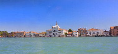 Venice, İtalya - 13 Ekim 2017: Kilise, Santa Maria della Presentazione (Le Zitelle) Venedik Giudecca Adası'nda