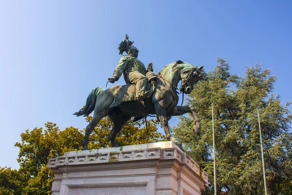 Verona Włochy Czerwca 2018 Pomnik Vittorio Emanuele Drugiego Króla Włoch — Zdjęcie stockowe