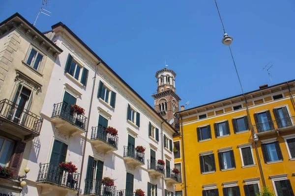 Verona Italia Junio 2018 Arquitectura Típica Verona Casco Antiguo — Foto de Stock