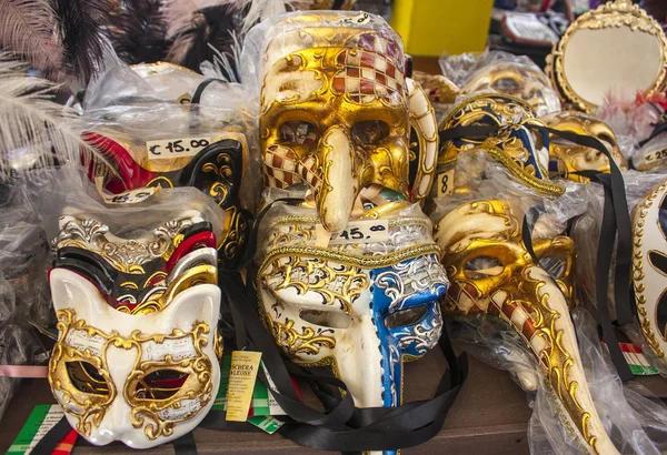 Venice Italië Oktober 2017 Venetiaanse Carnaval Maskers Toon Zaak Venetië — Stockfoto