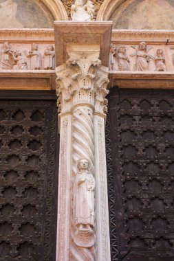 Parça, kilise, Santa Anastasia (1290-1471) Verona (Unesco Dünya Mirası), Veneto, İtalya 