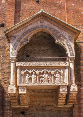 Verona, İtalya - 21 Haziran 2018: Parçası kilise San Giorgetto o San Pietro Martire Verona, Veneto, İtalya 