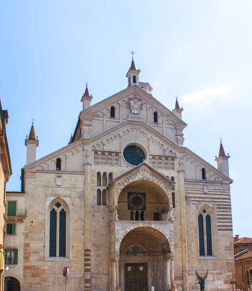 Verona Itália Junho 2018 Catedral Verona Estilo Românico 1187 Patrimônio — Fotografia de Stock
