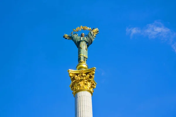 Kiev Ukrayna Ağustos 2018 Bağımsızlık Anıtı Ukrayna Kiev Bağımsızlık Meydanı — Stok fotoğraf