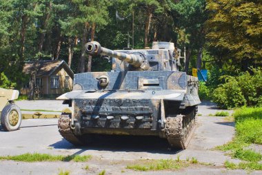 Vinnitsa, Ukrayna - 4 Ağustos 2018: Alman tankı 
