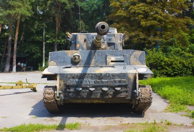 Vinnitsa, Ukrayna - 4 Ağustos 2018: Alman tankı 