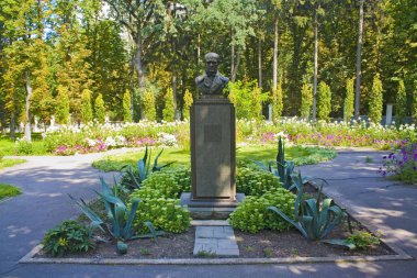 Vinnitsa, Ukrayna - 4 Ağustos 2018: Anıt ünlü cerrah Nikolay Pirogov House-Müzesi Vinnitsa'için