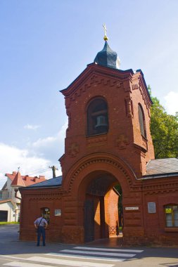 Vinnitsa, Ukrayna - 4 Ağustos 2018: Mezar kasa (kasa Anıtı) ünlü cerrah Vinnitsa Nikolay Pirogov