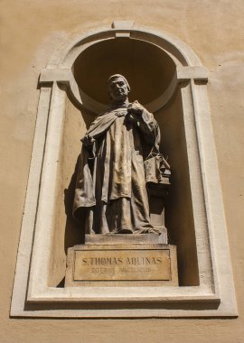 Slovenya, Ljubljana - 19 Haziran 2018: Saint Nicholas Katedrali Ljubljana, heykeli