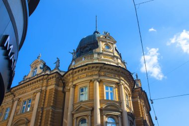 Slovenya, Ljubljana - 19 Haziran 2018: Ljubljana Eski kasaba güzel binada