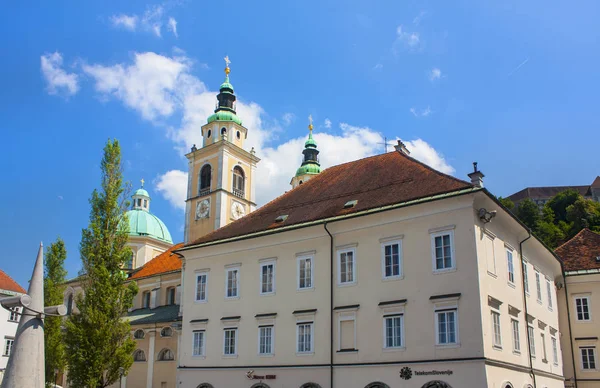 Słowenia Ljubljana Czerwca 2018 Ljubljana Nicholas Church — Zdjęcie stockowe